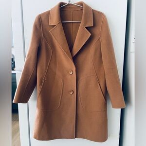 Women's Tan Wool Coat